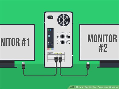 For more detail on the hardware setup, refer to other answers. How to Set Up Two Computer Monitors (with Pictures) - wikiHow