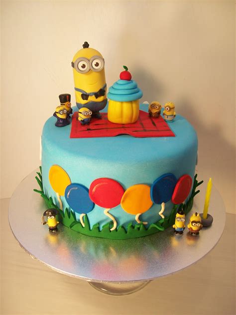 I'm looking for something beautiful and inspiration for all child that are. Balloons Minions Cake $249 • Temptation Cakes | Temptation ...