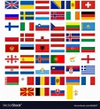 Flags of the countries of europe Royalty Free Vector Image