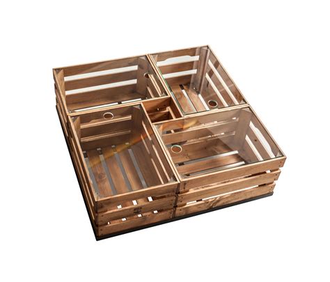 Make your living space more inviting with a well placed coffee table to complement the rest of the living room ensemble. WOODEN CRATES GLASS TABLE ON WHEELS | Architonic