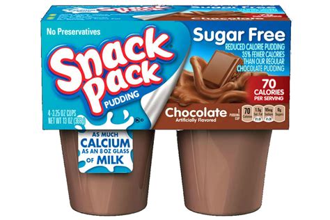 Snack Pack Pudding Sugar Free Chocolate Conagra Foodservice