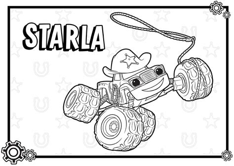Blaze and the Monster Machines Coloring Pages in 2020 (With images) | Coloring pages for kids ...
