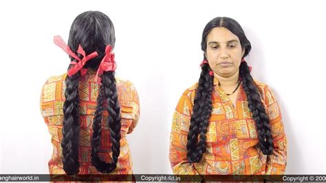 Ilhw Gangas Traditional School Girl Style Twin Folded Braids Making