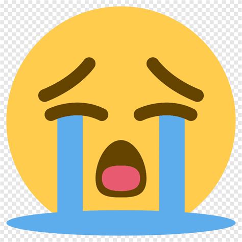 Ilustrasi Cry Emoji Wajah Dengan Air Mata Sukacita Emoji Emoticon