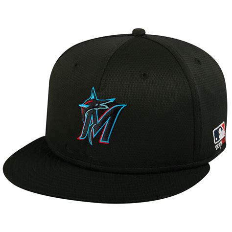 marlins flatbill baseball hat ocmlb400