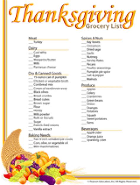 And more than anything the traditional thanksgiving dinner menu list is completely tantalizing. Grocery Shopping With Your Child - FamilyEducation