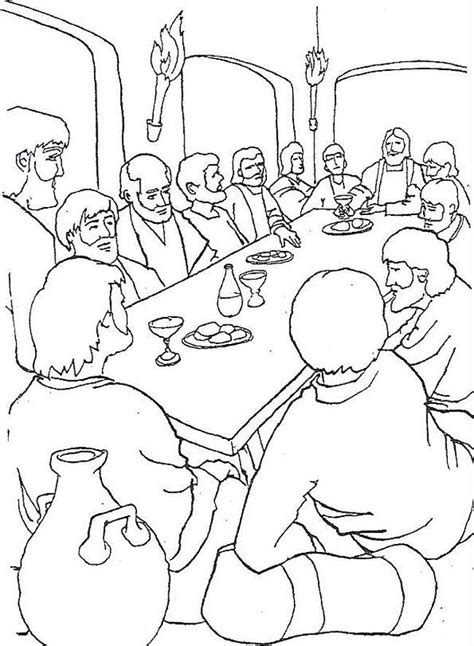 The Last Supper Bible Coloring Pages Coloring Pages Last Supper
