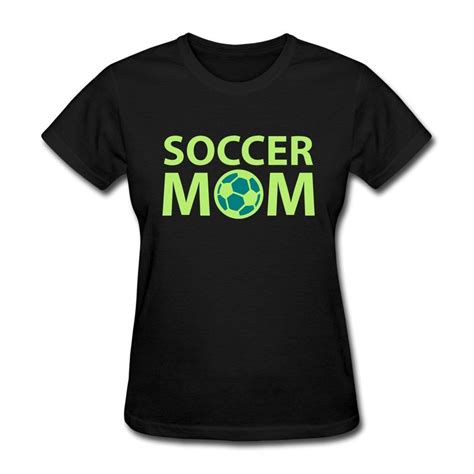 Health Cotton T Shirt Custom Cute Soccer Mom Black Soccer Mom Shirt Mom Shirts Soccer Mom