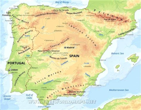 Iberian Peninsula On World Map United States Map States District