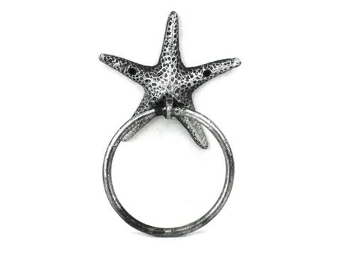 Wholesale Antique Silver Cast Iron Starfish Towel Holder 85in