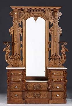 Well off victorians lived in very comfortable houses. Furniture: Suite-Bedroom; Victorian, Renaissance Revival ...