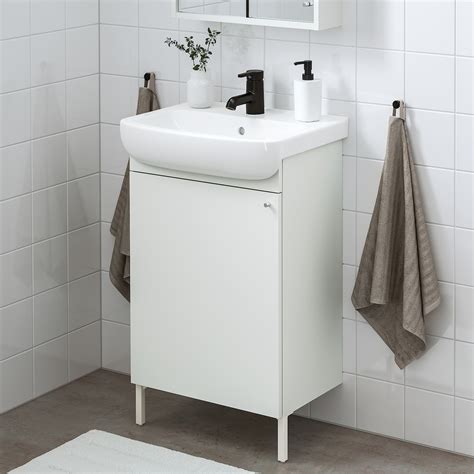 NysjÖn BjÖrkÅn Wash Basin Cabinet With 1 Door Whitesaljen Tap