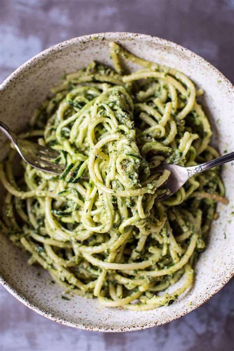 Maybe you would like to learn more about one of these? Green Goddess Zucchini Pasta with Fried Halloumi. - Half ...