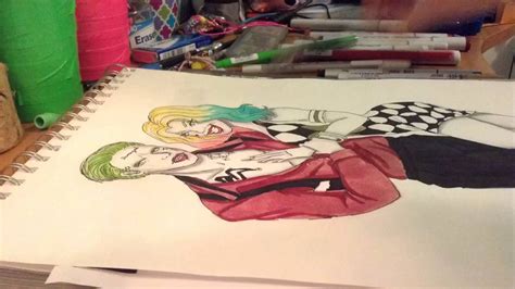 Suicide Squad Joker And Harley Speed Drawing Youtube