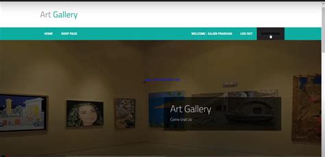 Art Gallery Management System Using PHP And Mysql