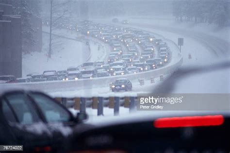 Traffic Jam Winter Photos And Premium High Res Pictures Getty Images