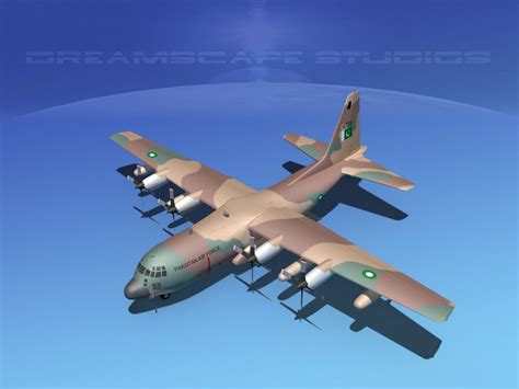 Lockheed C 130 Hercules Pakistan 3d Model 99 3ds Unknown Dae Dwg