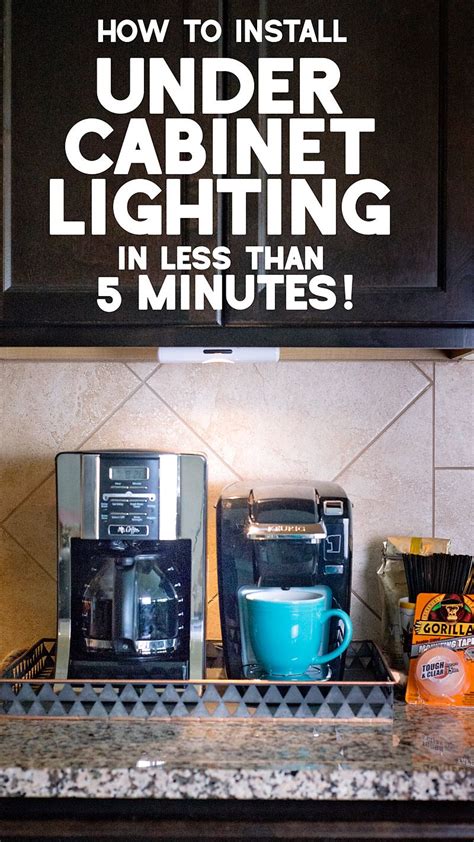It provides functional task lighting for chopping vegetables. How to install wireless under cabinet lighting in 5 ...