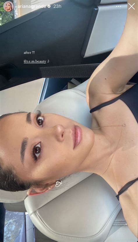 Ariana Grande Shares Rare Bare Faced Selfie For Makeup Transformation