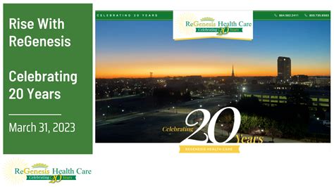 Regenesis Health Care Celebrates 20th Anniversary Community Health