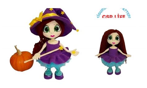 sweet witch doll amigurumi free crochet pattern csr life