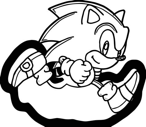 Classic Sonic Coloring Pages At Getdrawings Free Download