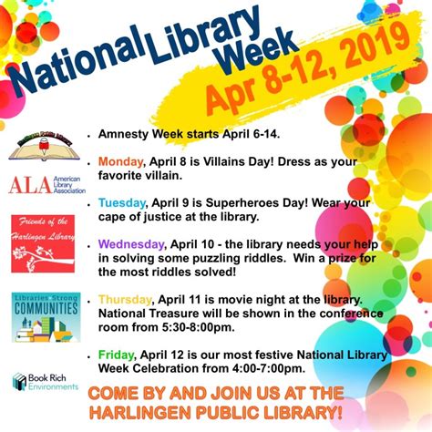 National Library Week Celebration Harlingen Public Library