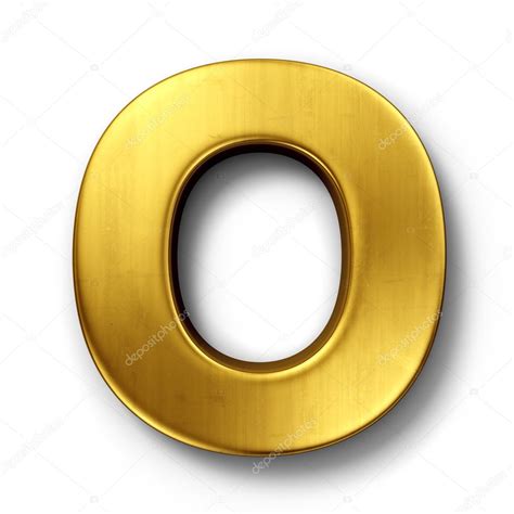 The Letter O In Gold — Stock Photo © Zentilia 8292988