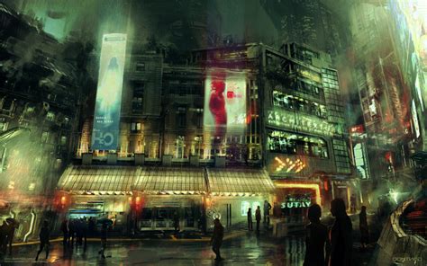 Cyberpunk Cities Anime City Cyberpunk City Futuristic City