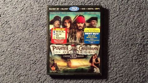 unboxing pirates of the caribbean on stranger tides blu ray 3d blu ray dvd digital copy youtube