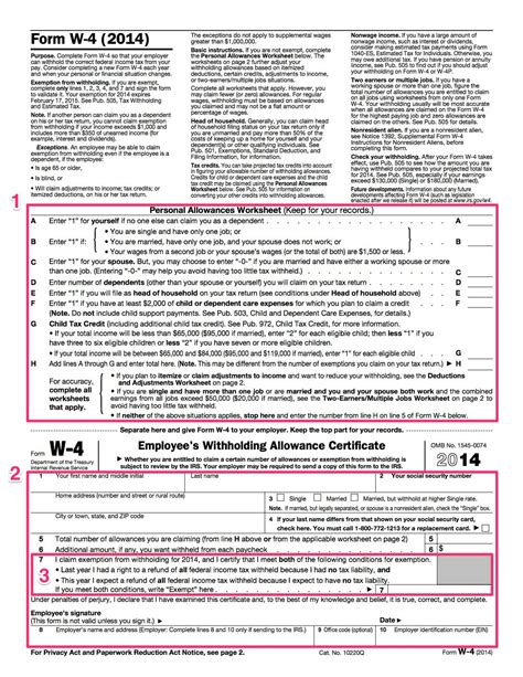 How To Complete The W 4 Tax Form The Georgia Way