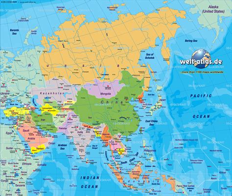 Asia World Atlas Map