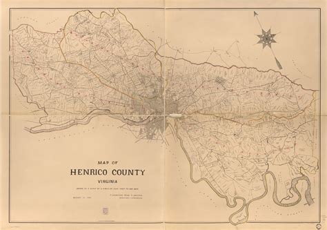1901 Map Of Henrico County Virginia Maps