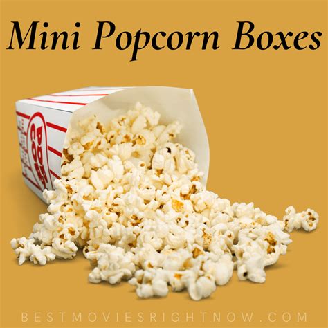 Mini Popcorn Boxes Best Movies Right Now