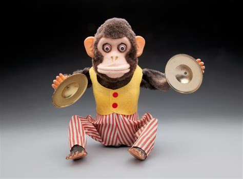 Battery Operated Cymbal Clapping Monkey C 1950s60s Jolly Chimp