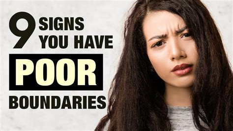 9 Signs You Have Poor Boundaries Youtube