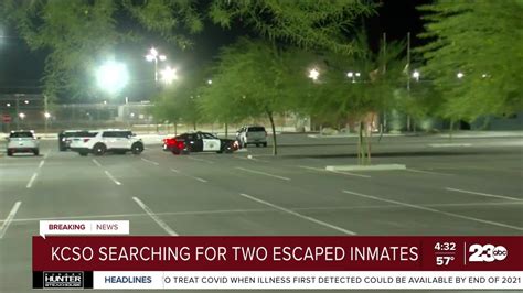 Kcso Searching For Two Escaped Inmates Outside Of Shafter Youtube