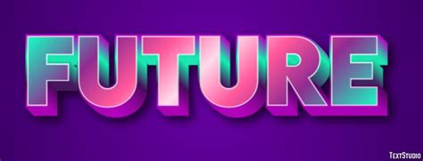 Future Text Effect And Logo Design Word