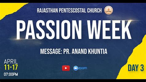 Apr 13 2022 Passion Week Service Day 3 Message Pr Anand