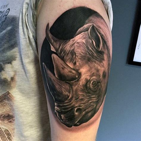 90 Rhino Tattoo Designs For Men Cool Rhinoceros Ink Ideas