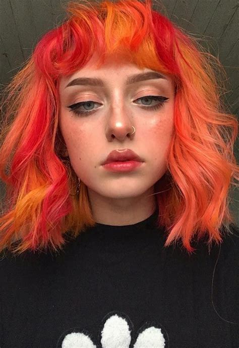 59 Fiery Orange Hair Color Shades Orange Hair Dyeing Tips Hair Color