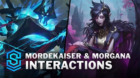 Mordekaiser And Morgana Special Interactions Legends Of Runeterra Youtube