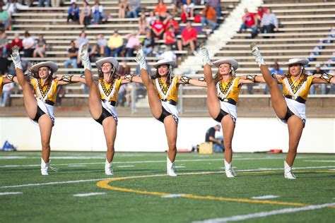 Tyler Apache Belles Perform 2013 High Kick At Homecoming Right Fan Kicks Cheerleading