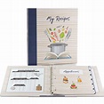 Buy HONESS 3 Ring Recipe Binder Kit, 11 x 12 Inch Recipe Organizer ...