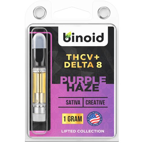Binoid Thcv Delta 8 Thc Vape Cartridge Purple Haze