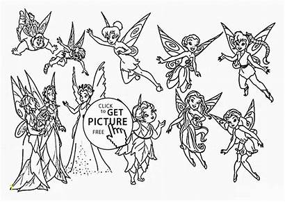 Coloring Fairies Tinkerbell Disney Hollow Rosetta Pixie