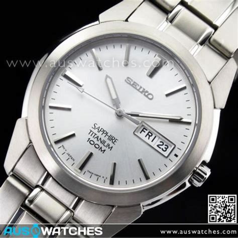 buy seiko quartz titanium sapphire crystal analog mens watch sgg727p1 sgg727 buy watches