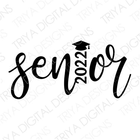Senior 2023 With Grad Cap Svg Graduation Svg Cut File Etsy