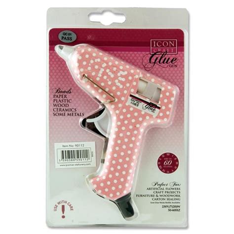Icon Craft Glue Gun Polka Dot Pink Shop Carrickmacross