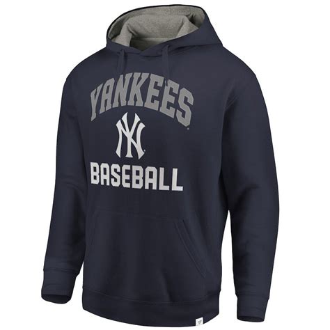 Mens New York Yankees Fanatics Branded Navygray Post Game Pullover